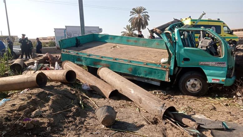 حادث انقلاب سيارة بالبحيرة