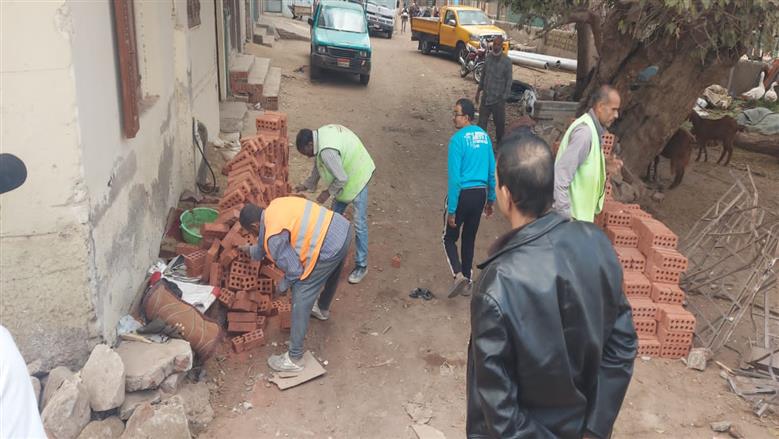 اصلاح المنازل المتضررة في حادث قطار طوخ