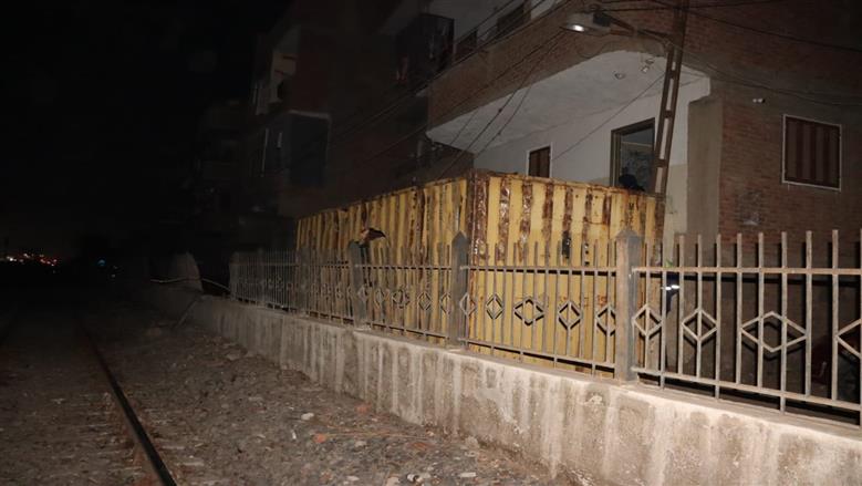 حادث حاويات قطار طوخ