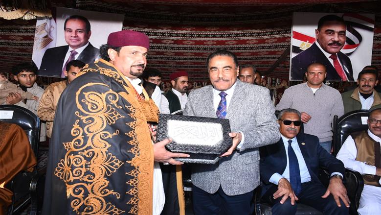 خلال فعاليات مهرجان الفروسية بمطروح ضمن إحتفالات محافظة مطروح بالعيد القومي