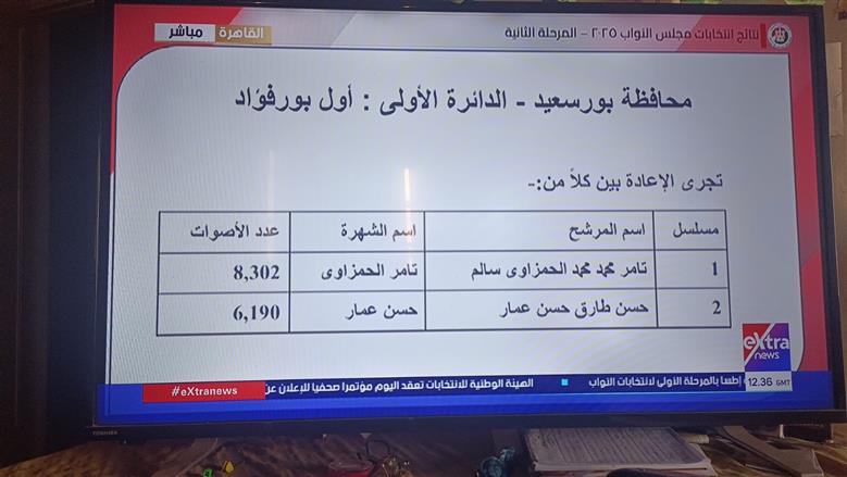الوطنية للانتخابات تعلن فوز فرغلي في الدائرة الثانية 