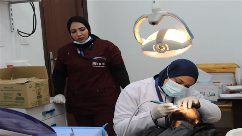 خلال فعاليات قافلة جامعة حورس الطبية في واحة سيوة 