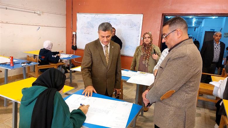 جولة نائب رئيس جامعة بنها