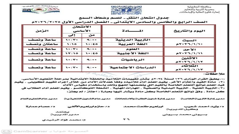 امتحانات 