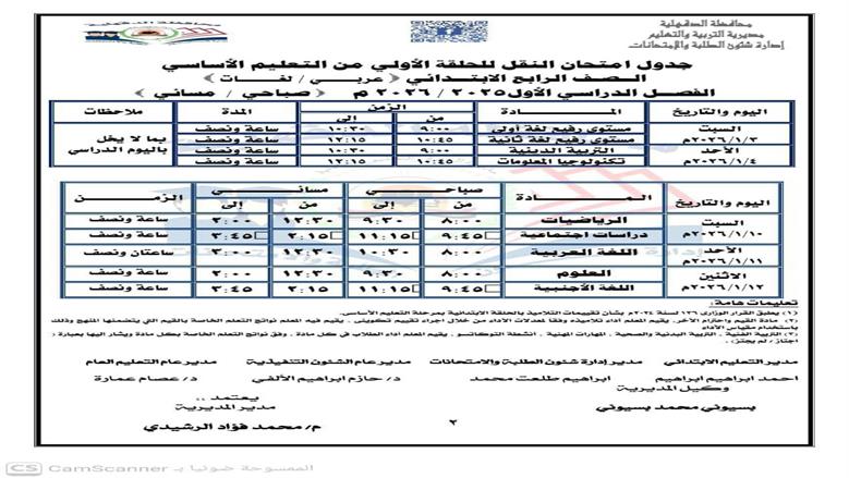 امتحانات 