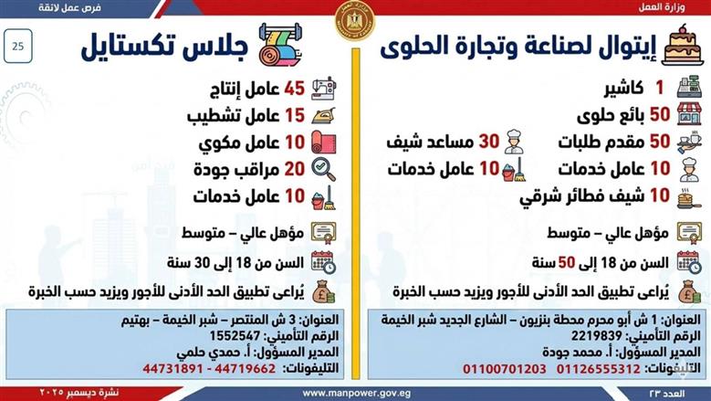 وظائف القليوبية 