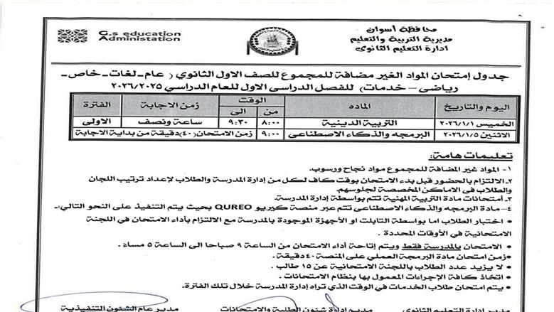 تعليم أسوان 