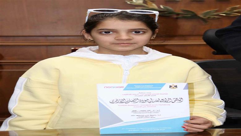 استقبال الطالبة ريتاج الفلسطينية بالقليوبية 