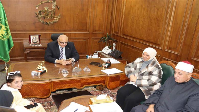 استقبال الطالبة ريتاج الفلسطينية بالقليوبية 