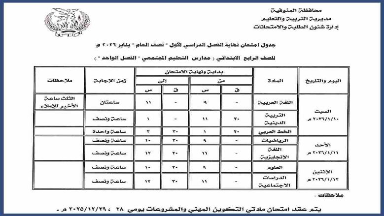 المنوفية