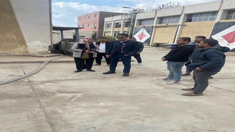 جولة رئيس شركة مياه الشرب والصرف بالقليوبية 