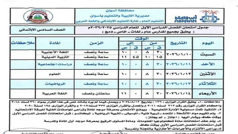 تعليم أسوان 