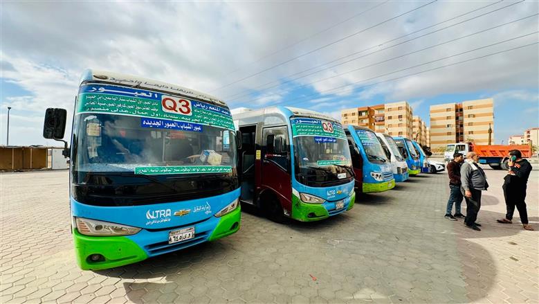 خطوط المواصلات بالعبور الجديدة
