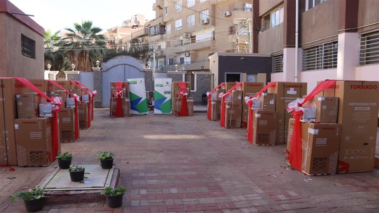 تسليم أجهزة كهربائية بالتعاون بين التحالف الوطني ومحافظة القليوبية