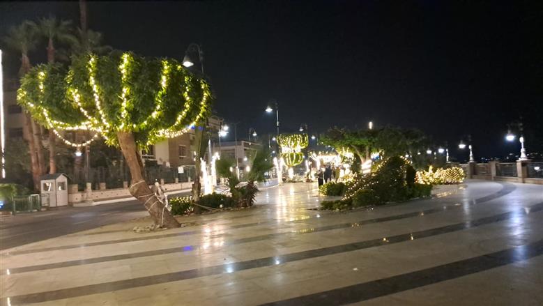 كورنيش الأقصر يضع اللمسات النهائية لانطلاق احتفالات رأس السنة