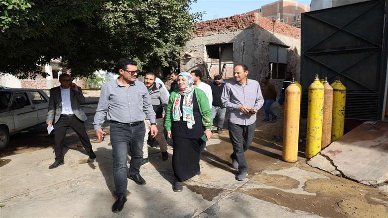 جولة رئيس شركة مياه الشرب والصرف بالقليوبية