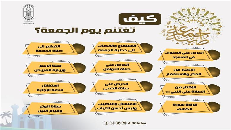 كيف تغتنم يوم الجمعة؟.. 12 عملا لا تغفل عنها