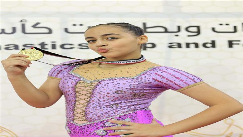 بطلة من ذهب.. لارا محمد رفعت تحصد ذهبية كأس مصر للجمباز الأيروبيك تحت 14 عاما