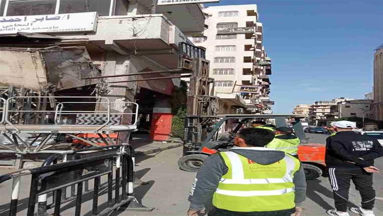 تطوير شوارع الحميدي والتجاري،ببورسعيد
