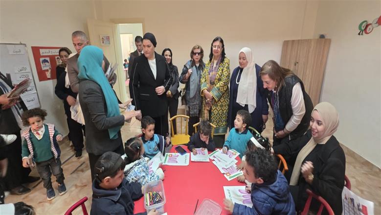 جانب من زيارة رئيسة المجلس القومي للطفولة والأمومة