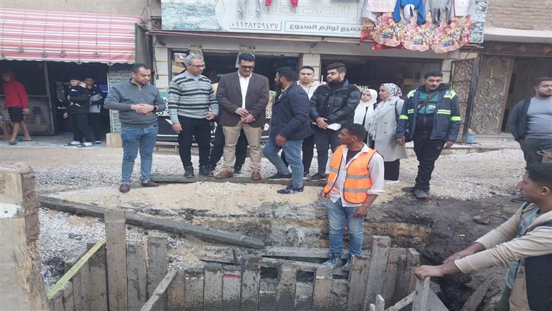جولة رئيس شركة مياه الشرب والصرف بالقليوبية