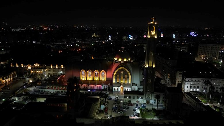 خروج البابا توضراوس من المقر البابوي للكنيسة استعدادا لقداس عيد القيامة 