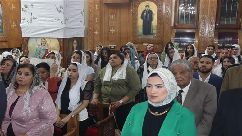 احتفالات قداس عيد القيامة بالكنيسة ببنها