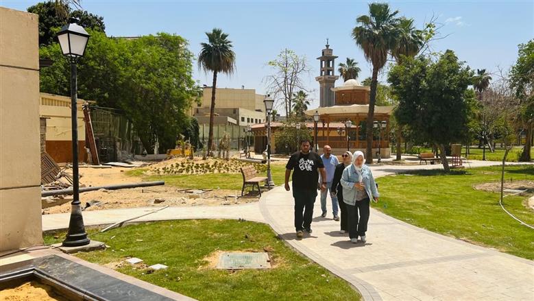 مسئولو «الإسكان» يتابعون أعمال تطوير منطقة وسط القاهرة وحديقة الأزبكية ضمن تطوير القاهرة الخديوية