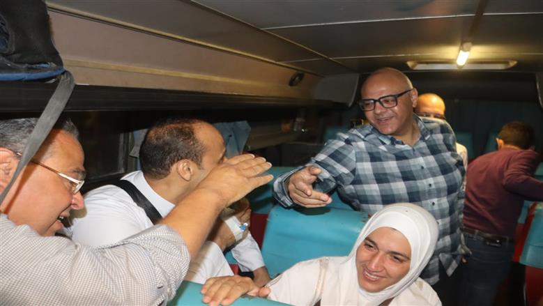 وداع حجاج الجمعيات بالقليوبية