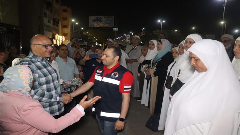 وداع حجاج الجمعيات بالقليوبية