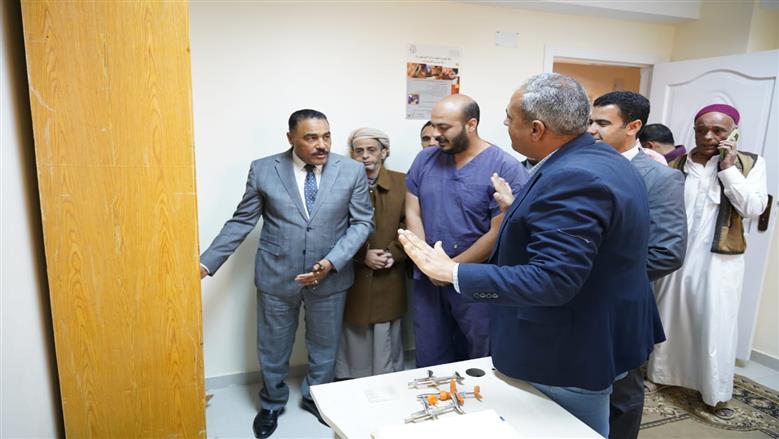 خلال افتتاح الوحدة البيطرية في مدينة السلوم 