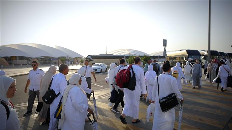 وصول 8,570 حاجًا من بعثة القرعة إلى المدينة المنورة استعدادًا لأداء المناسك