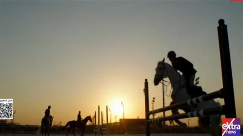 الرئيس السيسي يشهد عرض فيلم تسجيلي عن الخيول المصرية بافتتاح بطولة العالم العسكرية للفروسية