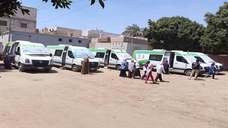 تقديم 1177 خدمة صحية خلال قافلة مجانية في صفط الخمار بالمنيا