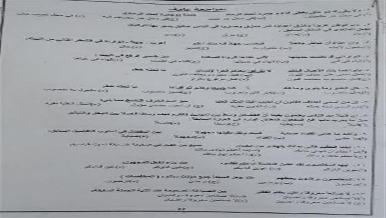 المراجعة النهائية للنحو 2025