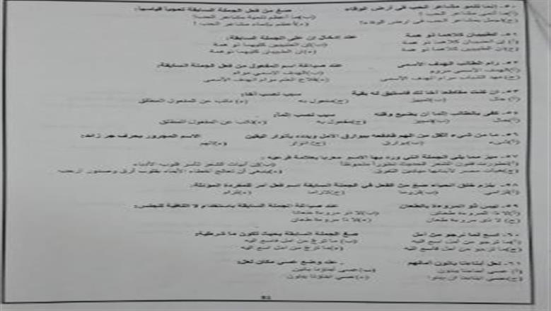 المراجعة النهائية للنحو 2025