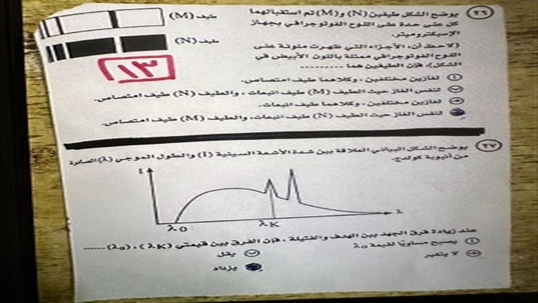 حل امتحان الفيزياء للثانوية العامة 2025