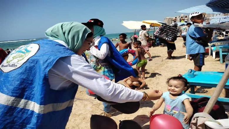 احتفالات 30 يونيو على شواطئ الإسكندرية 