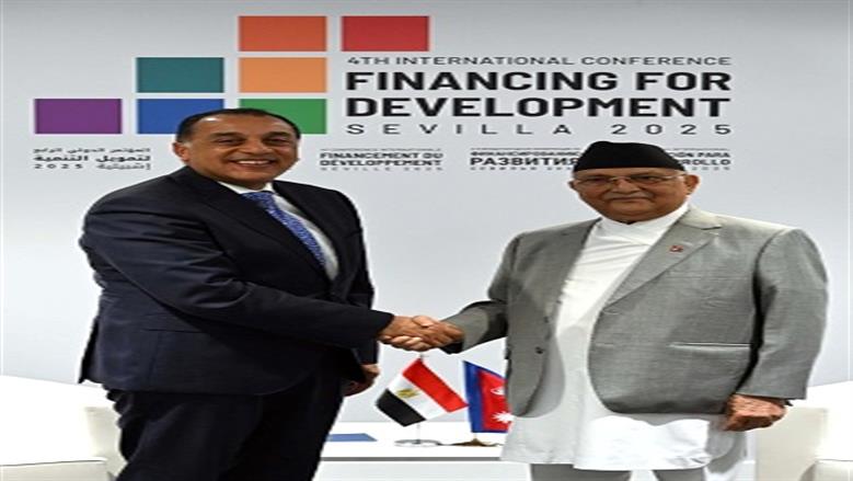 لقاءرئيس الوزراءمع نظيره من نيبال