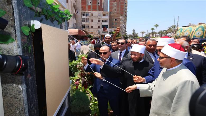 افتتاح المرحلة الأولى من ساحة المسجد الإبراهيمي بكفر الشيخ 