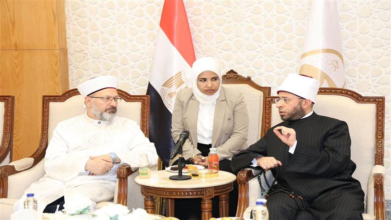 وزير الأوقاف لرئيس الشئون الدينية التركي: مصر ترفض أي محاولات لتصفية القضية الفلسطينية