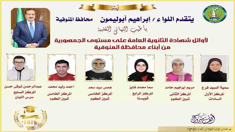 محافظ المنوفية