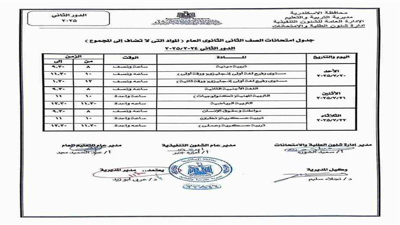 الجداول