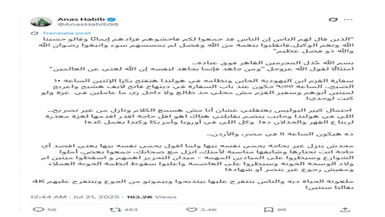 أنس حبيب وشقيقه طارق.. إخوانيان هاربان يحرضان ضد الدولة المصرية من أمستردام