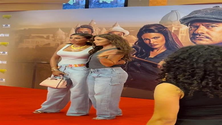 صبا مبارك تدعم دينا الشربيني في العرض الخاص لفيلم «درويش»