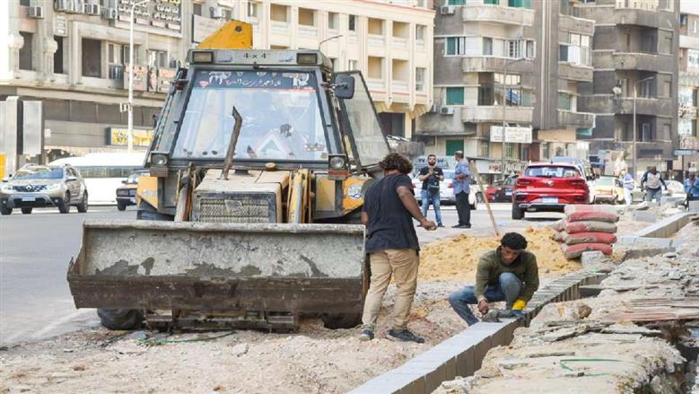توسعة طريق أبو قير في الإسكندرية