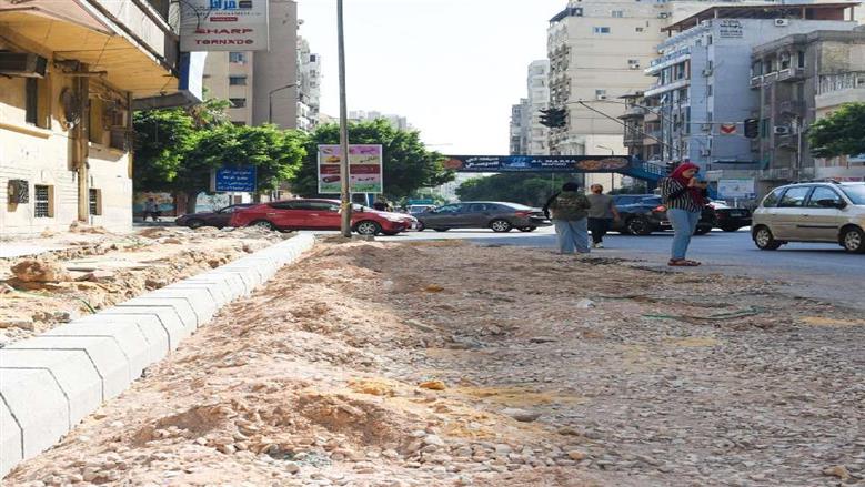 توسعة طريق أبو قير في الإسكندرية