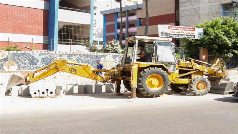 توسعة طريق أبو قير في الإسكندرية