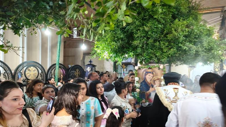 صلوات عيد العذراء مريم بإسنا