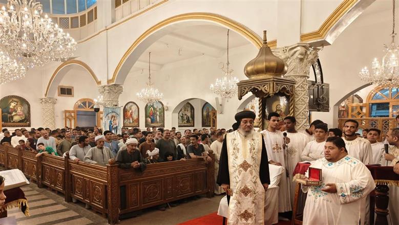 صلوات عيد العذراء مريم بإسنا